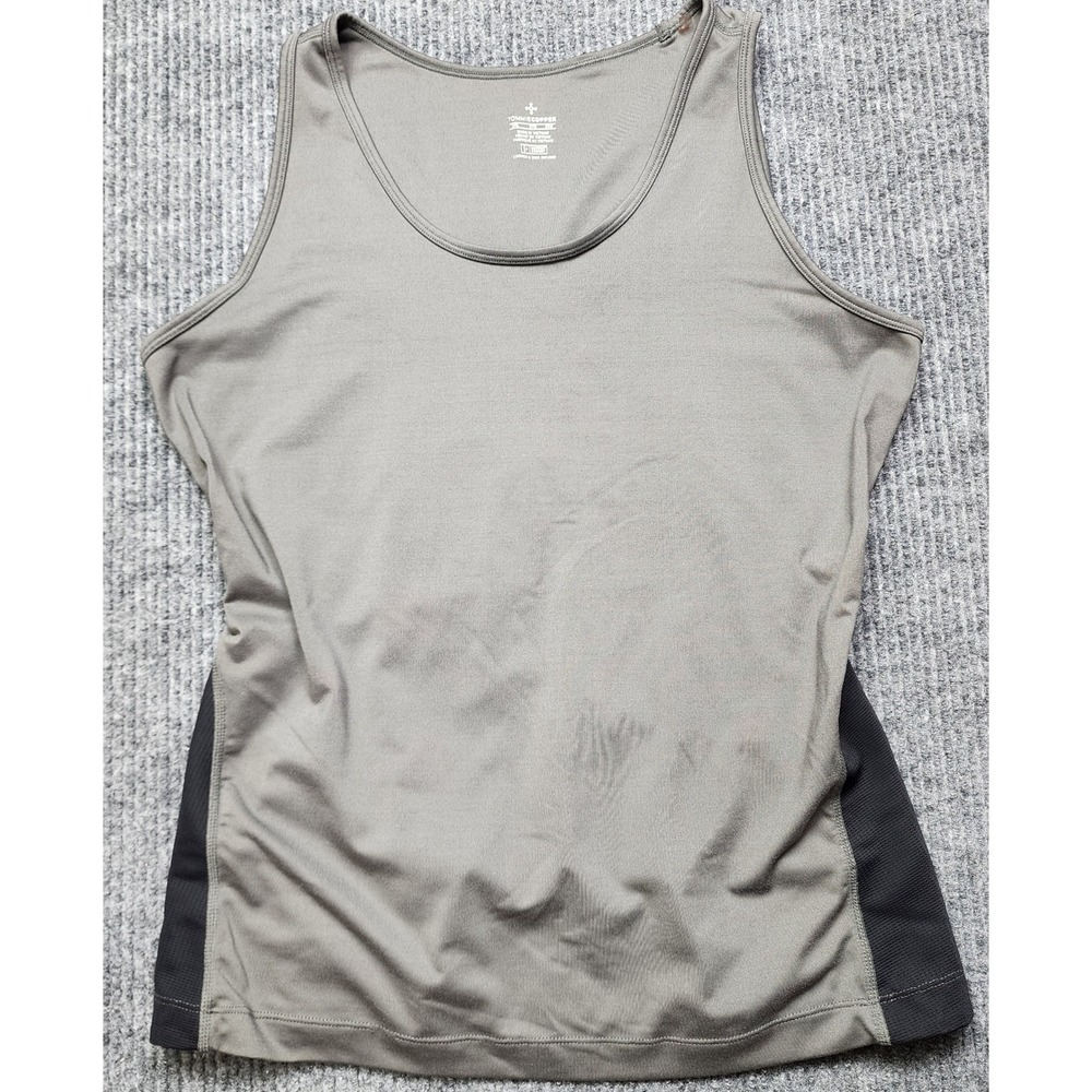 Tommie Copper Compression Tank Top 2XL gray black Copper Znergy Mesh Back